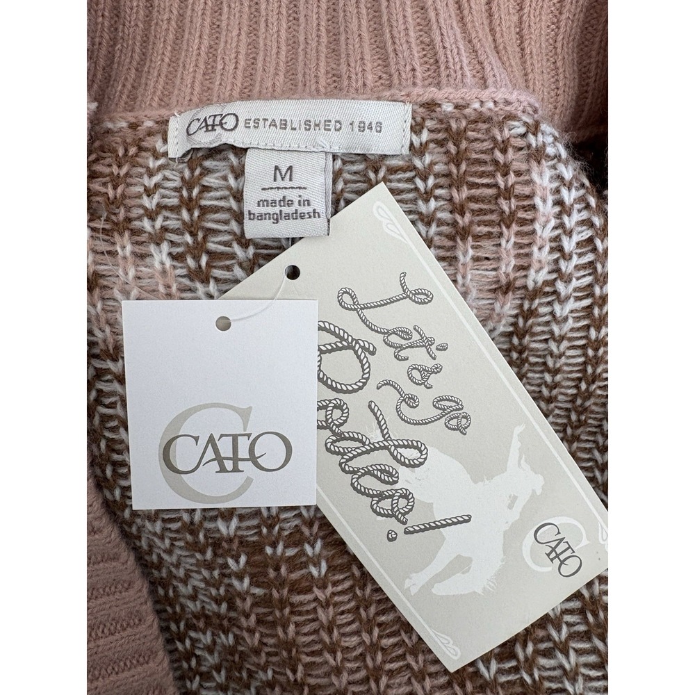 Women's Cato NWT Western Motif Pink Cardigan - Picture 3 of 5